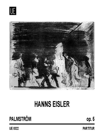 Palmström op.5 - Studien über Zwölfton-Reihen  für Sprecher, Flöte, Klarinette, Violine und Violoncello  Partitur