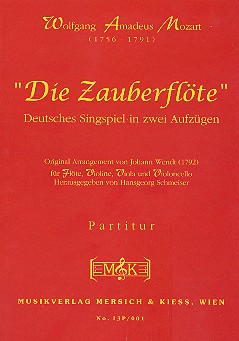 Die Zauberflöte&nbsp;&nbsp;für Flöte und Streichtrio&nbsp;&nbsp;Studienpartitur