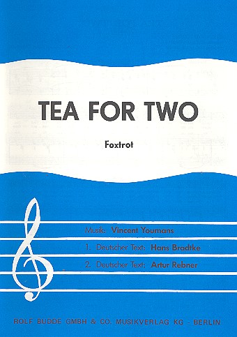 Tea for Two  für Gesang und Klavier  Einzelausgabe (dt/en)