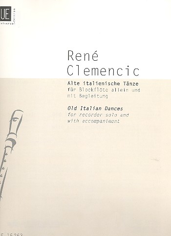 Alte italienische Tänze für Blockflöte  (z.T. mit Begleitung)  