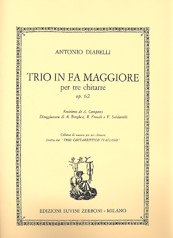 Trio fa maggiore op.62  per 3 chitarre  partitura