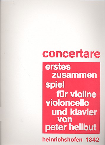 Erstes Zusammenspiel   für Violine, Violoncello und Klavier  