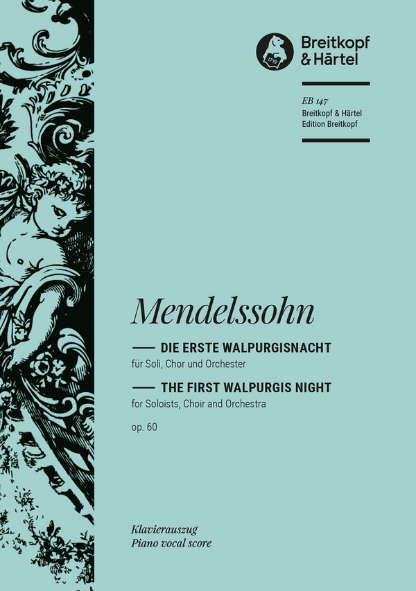 Die erste Walpurgisnacht op.60 - Ballade&nbsp;&nbsp;für Chor und Orchester&nbsp;&nbsp;Klavierauszug (dt)