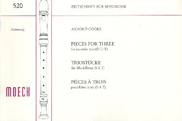 Triostücke für 3 Blockflöten (SAT)  Spielpartitur  