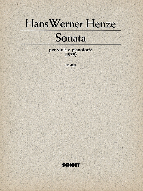 Sonata&nbsp;&nbsp;für Viola und Klavier&nbsp;&nbsp;