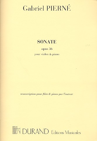 Sonate op.36  pour flûte et piano  