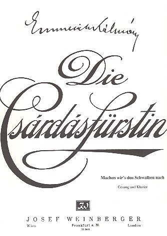 Machen wir's den Schwalben nach&nbsp;&nbsp;für Gesang und Klavier&nbsp;&nbsp;
