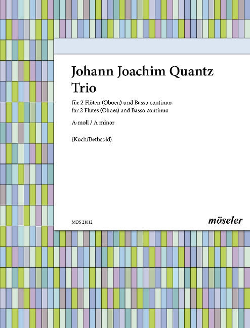 Trio a-Moll  für 2 Flöten und Klavier  