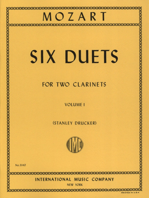 6 Duets vol.1  for 2 clarinets  parts