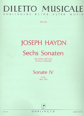 Sonate D-Dur Hob.VI:4&nbsp;&nbsp;für Violine und Viola&nbsp;&nbsp;Stimmen