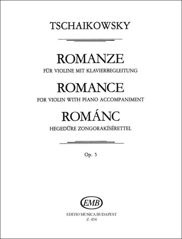 Romanze op.5&nbsp;&nbsp;für Violine und Klavier&nbsp;&nbsp;