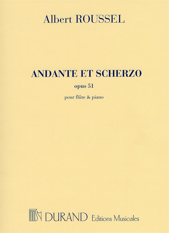 Andante et scherzo op.51  pour flûte et piano  