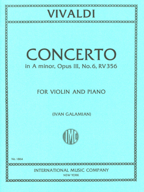 Concerto A minor  op.3,6  for violin and piano  