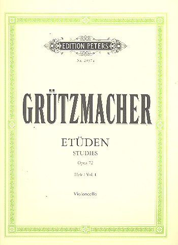 12 Etüden op.72  für Violoncello mit Begleitung eines zweiten Violoncellos  2 Stimmen