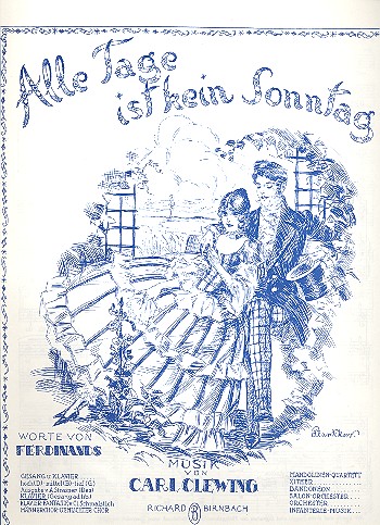 Alle Tage ist kein Sonntag&nbsp;&nbsp;für Klavier (Gesang (mittel) ad lib)&nbsp;&nbsp;