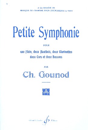 Petite symphonie pour flûte,&nbsp;&nbsp;2 hautbois, 2 clarinettes, 2 cors et&nbsp;&nbsp;2 bassons,  partition