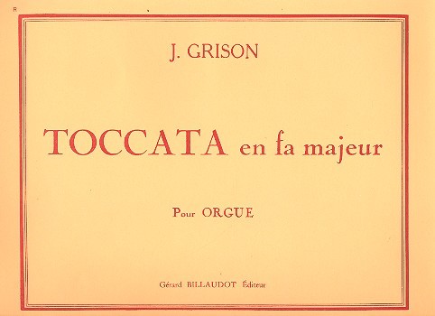 Toccata en fa majeur &nbsp;&nbsp;pour orgue&nbsp;&nbsp;