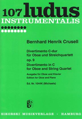 Divertimento C-Dur op.9 für  Oboe und Streichquartett  für Oboe und Klavier