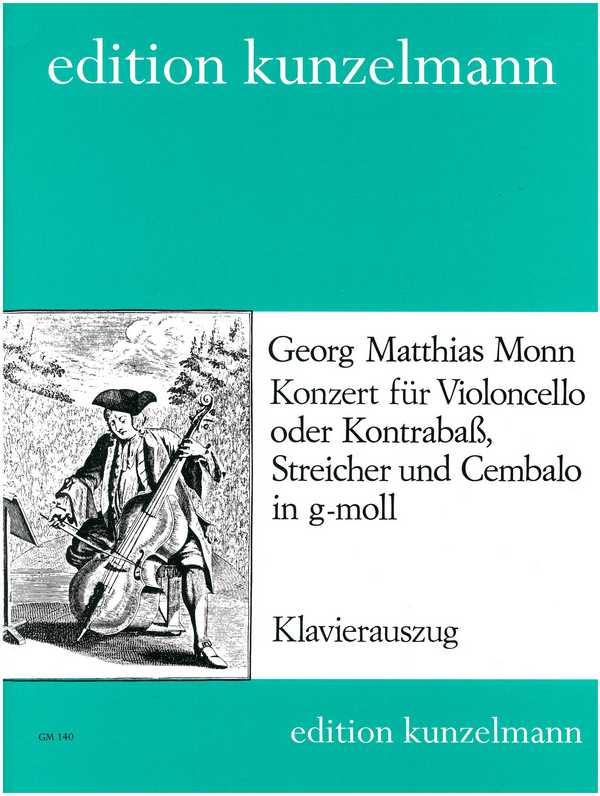Konzert g-Moll  für Violoncello und Orchester  Klavierauszug