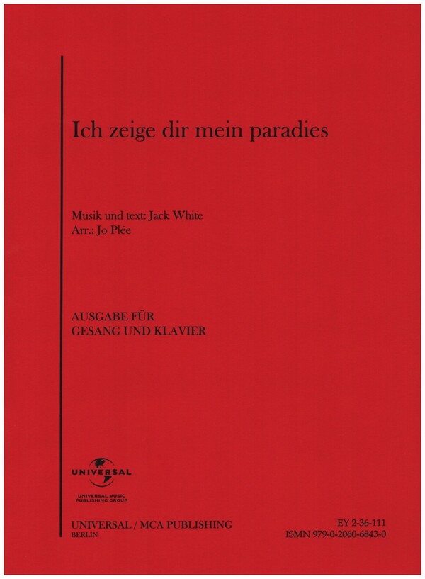 Ich zeige dir mein Paradies:  Einzelausgabe  