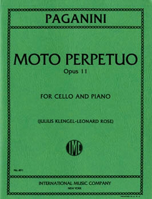 Moto perpetuo op.11&nbsp;&nbsp;for cello and piano&nbsp;&nbsp;