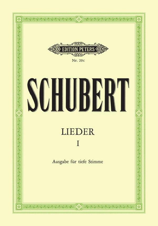 Lieder Band 1&nbsp;&nbsp;für Gesang (tief) und Klavier (dt)&nbsp;&nbsp;
