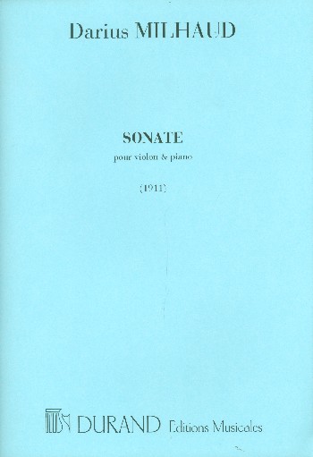 Sonate Nr.1 op.3 (1911) für&nbsp;&nbsp;Violine und Klavier&nbsp;&nbsp;