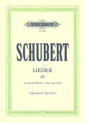 Lieder Band 3&nbsp;&nbsp;für Gesang (hoch) und Klavier&nbsp;&nbsp;