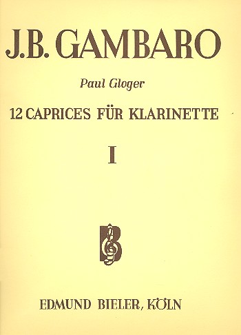 12 Caprices Band 1  für Klarinette  
