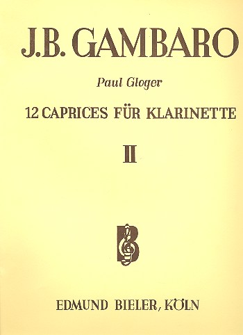 12 Caprices Band 2  für Klarinette  