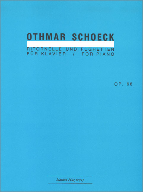 Ritornelle und Fughetten op.68  für Klavier  