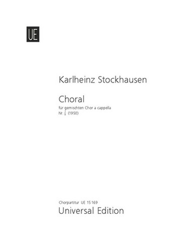 Choral Nr.1  für gem Chor a cappella  Partitur