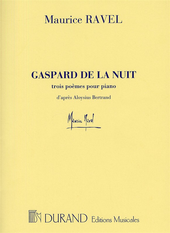 Gaspard de la nuit&nbsp;&nbsp;pour piano&nbsp;&nbsp;