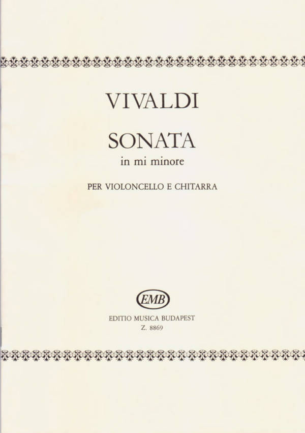 Sonata mi minore RV40&nbsp;&nbsp;per violoncello e chitarra&nbsp;&nbsp;