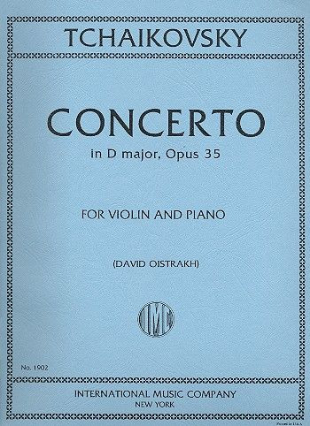 Concerto D major op.35&nbsp;&nbsp;for violin and piano&nbsp;&nbsp;