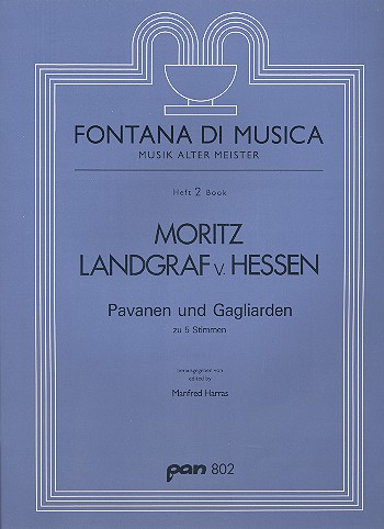Pavanen und Gagliarden  zu 5 Stimmen  Partitur