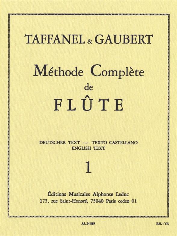 Methode complete de flute vol. 1&nbsp;&nbsp;Cartonne (fr/dt/en/sp)&nbsp;&nbsp;