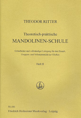 Theoretische-praktische&nbsp;&nbsp;Mandolinenschule Band 2&nbsp;&nbsp;
