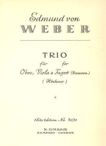 Trio&nbsp;&nbsp;für Oboe, Viola und Fagott&nbsp;&nbsp;Stimmen
