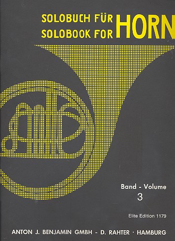 Solobuch Band 3&nbsp;&nbsp;für Horn&nbsp;&nbsp;