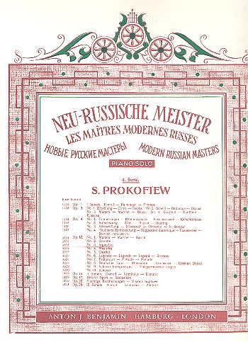 Rigaudon op.12,3  für Klavier  