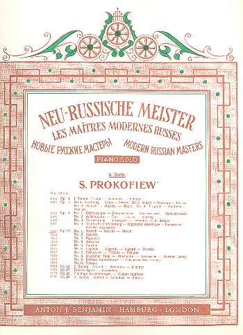 Marsch op.12,1  für Klavier  