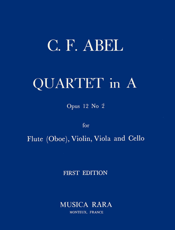 Quartett A-Dur op.12,2  für Flöte und Streichtrio  Stimmen