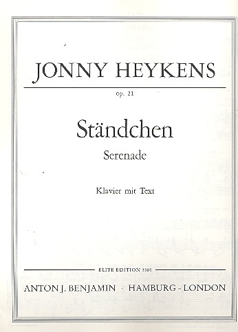 Ständchen op.21 Serenade&nbsp;&nbsp;für Klavier&nbsp;&nbsp;