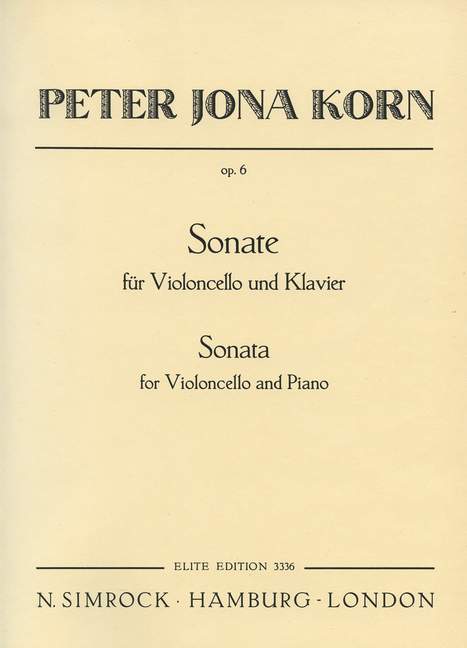 Sonate op.6  für Violoncello und Klavier  