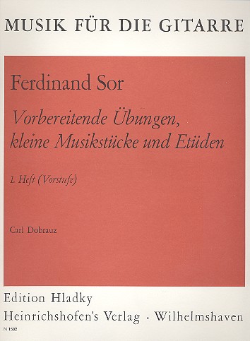 Vorbereitende Übungen, kleine Musikstücke und Etüden Band 1 (Vorstufe)&nbsp;&nbsp;für Gitarre&nbsp;&nbsp;