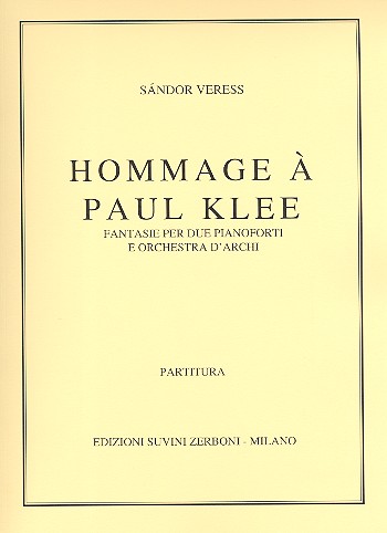 Hommage a Paul Klee (Fantasia)  per 2 pianoforti e archi  partitura