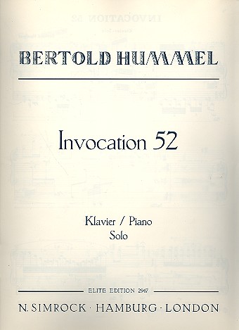 Invocation 52 op.7&nbsp;&nbsp;für Klavier&nbsp;&nbsp;