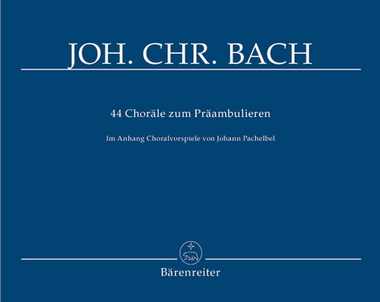 44 Choräle zum Präambulieren  für Orgel  