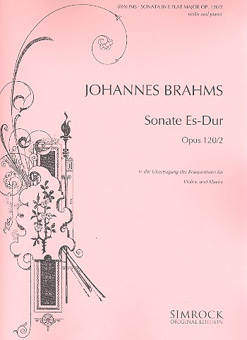 Sonate op.120,2&nbsp;&nbsp;für Violine und Klavier&nbsp;&nbsp;